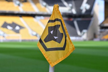 Premier Lig maçı sırasında Wolverhampton Wanderers, Sheffield United 'a karşı Molineux, Wolverhampton, Birleşik Krallık' ta 25 Şubat 202 'de oynanan köşe bayrağı.