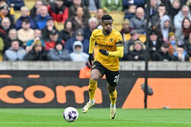 Wolverhampton Wanderers takımından Nlson Semedo, 25 Şubat 202 'de Molineux, Wolverhampton, Birleşik Krallık' ta oynanan Premier League maçında Wolverhampton Wanderers - Sheffield United maçında topu aldı. 