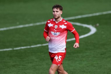 Barnsley takımından John Mcatee 24 Şubat 202 tarihinde Oakwell, Barnsley, İngiltere 'de oynanan 1.