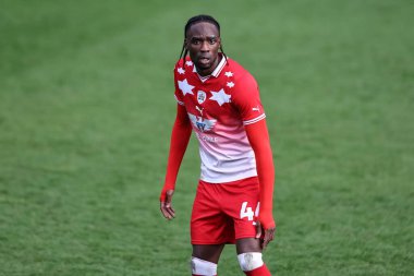 Barnsley 'den Devante Cole, Sky Bet Ligi 1 maçında Barnsley - Derby County maçı sırasında Oakwell, Barnsley, İngiltere' de, 24 Şubat 202