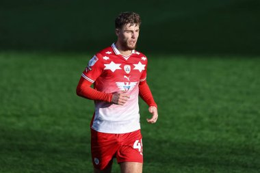 Barnsley takımından John Mcatee 24 Şubat 202 tarihinde Oakwell, Barnsley, İngiltere 'de oynanan 1.