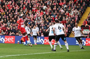 Barnsley 'den Devante Cole, Sky Bet Ligi 1 maçında Barnsley - Derby County maçı sırasında Oakwell, Barnsley, İngiltere' de, 24 Şubat 202
