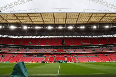 25 Şubat 202 'de Wembley Stadyumu' nda oynanan Carabao Kupası final maçı sırasında Wembley Ulusal Stadyumu 'nun genel bir görüntüsü.