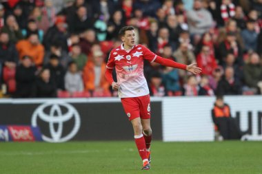 Barnsley 'li Mal de Gevigney Sky Bet Ligi 1 maçı sırasında Barnsley - Derby County maçı, Oakwell, Barnsley, Birleşik Krallık, 24 Şubat 202 