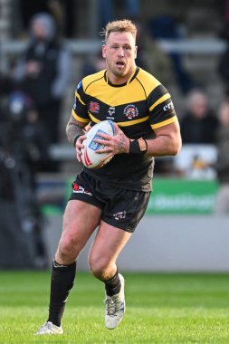 Castleford Tigers takımından Joe Westerman, Salford Red Devils Castleford Tigers 'a karşı 25 Şubat 202' de oynanan Betfred Süper Lig karşılaşmasında sahada.