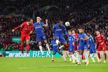 Liverpool 'dan Virgil van Dijk, 25 Şubat 202' de Wembley Stadyumu 'nda oynanan Carabao Kupası final maçında 0-1 berabere kaldı.