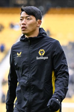 Wolverhampton Wanderers takımından Hwang Hee-Chan, Premier League maçında Wolverhampton Wanderers 'a karşı Molineux, Wolverhampton, Birleşik Krallık' ta 25 Şubat 202 'de oynanan maçta ısındı.