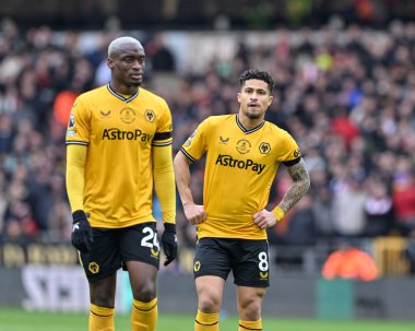 Wolverhampton Wanderers 'dan Joo Gomes, Premier League maçında Wolverhampton Wanderers, Sheffield United' a karşı Molineux, Wolverhampton, Birleşik Krallık 'ta, 25 Şubat 202 