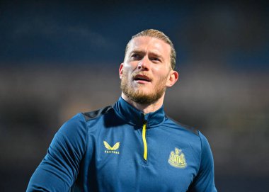 Newcastle United takımından Loris Karius, 27 Şubat 202 tarihinde Birleşik Krallık 'ın Blackburn kentinde oynanan Blackburn Rovers' a karşı oynanan 5.