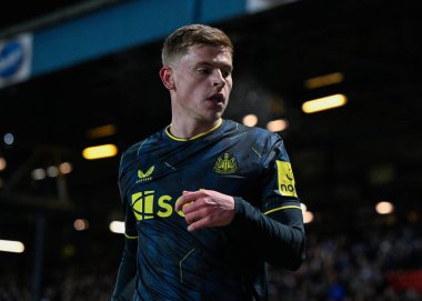 Newcastle United takımından Harvey Barnes, Birleşik Krallık 'ın Blackburn Park kentinde oynanan 5. Raundda oynanan Blackburn Rovers - Newcastle United maçında...