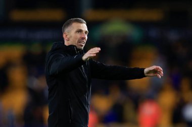 Wolverhampton Wanderers teknik direktörü Gary O 'Neill, 28 Şubat 202 tarihinde İngiltere' nin Wolverhampton kentinde oynanan ve Wolverhampton, Brighton ve Hove Albion 'a karşı oynanan 5.