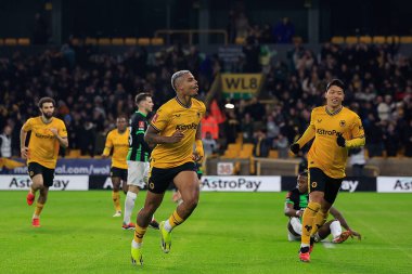 Wolverhampton Wanderers takımından Mario Lemina, 28 Şubat 202 tarihinde İngiltere 'nin Wolverhampton kentinde oynanan ve Wolverhampton, Brighton ve Hove Albion' a karşı oynanan 5.