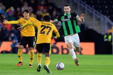 Brighton & Hove Albion takımından Lewis Dunk, 28 Şubat 202 tarihinde İngiltere 'nin başkenti Wolverhampton' da oynanan 5.