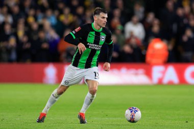 Brighton & Hove Albion 'dan Pascal Gross, 28 Şubat 202 tarihinde Birleşik Krallık' ın başkenti Wolverhampton 'da oynanan 5.