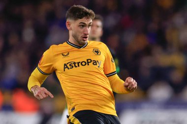 Wolverhampton Wanderers 'dan Santiago Bueno, Birleşik Krallık' ın başkenti Molineux 'da Wolverhampton Wanderers ve Hove Albion maçında 28 Şubat 202 tarihinde oynanan 5.