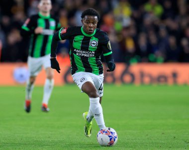 Brighton & Hove Albion takımından Benicio Baker-Boaity, Birleşik Krallık 'ın Wolverhampton, Wolverhampton ve Hove Albion maçlarında 28 Şubat 202 tarihinde oynanan 5.