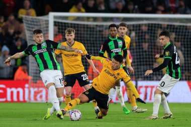 Brighton & Hove Albion 'dan Jakub Moder ve Wolverhampton Wanderers takımlarından Hwang Hee-Chan, Birleşik Krallık' ta Wolverhampton Brighton ve Hove Albion 'a karşı oynanan 5.