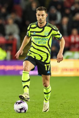 Arsenal 'den Cedric Soares, İngiltere' nin başkenti Sheffield Lane 'de oynanan Premier League maçında Sheffield United ile Arsenal maçına çıktı.