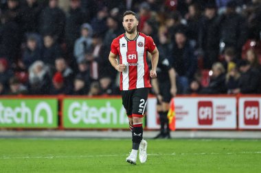 Sheffield United 'dan George Baldock Premier League maçında Sheffield United ile Arsenal Bramall Lane, Sheffield, İngiltere' de karşı karşıya geldi.