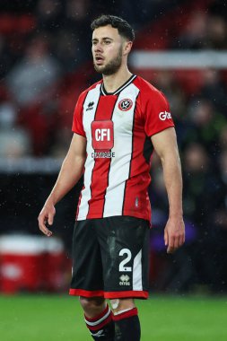 Sheffield United 'dan George Baldock Premier League maçında Sheffield United ile Arsenal Bramall Lane, Sheffield, İngiltere' de karşı karşıya geldi.