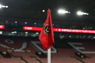 Bramall Lane ve Sheffield United 'ın 4 Mart 202' de Bramall Lane, Sheffield, İngiltere 'de oynanan Premier Lig karşılaşmasında Sheffield United ve Arsenal maçının genel görünümü
