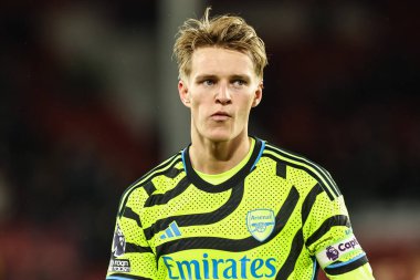 Arsenal 'den Martin Odegaard, Premier League maçından sonra Sheffield United Arsenal' e karşı Bramall Lane, Sheffield, Birleşik Krallık, 4 Mart 2024