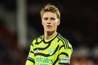 Arsenal 'den Martin Odegaard, Premier League maçından sonra Sheffield United Arsenal' e karşı Bramall Lane, Sheffield, Birleşik Krallık, 4 Mart 2024