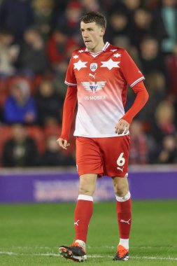 Barnsley 'li Mal de Gevigney, Sky Bet Ligi 1 maçı sırasında Oakwell, Barnsley, İngiltere' de Bolton Wanderers 'a karşı 5 Mart 2024