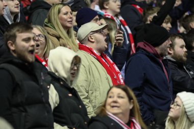 Barnsley taraftarları 5 Mart 202 'de Oakwell, Barnsley, İngiltere' de oynanan Sky Bet 1 maçında Barnsley ve Bolton Wanderers maçında şarkı söylediler.