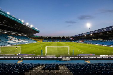 Elland Road Stadyumu 'nda Leeds United ile Stoke City arasındaki Sky Bet Şampiyonası öncesinde 5 Mart 202' de Leeds Road, Leeds, İngiltere 'de genel bir manzara var.