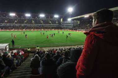 5 Mart 202 'de Oakwell, Barnsley, İngiltere' de oynanan Sky Bet Ligi 1 maçındaki sahneler Barnsley ile Bolton Wanderers arasında oynanacak.