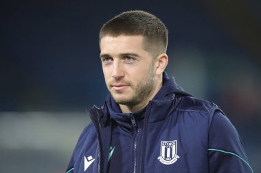 Stoke City 'den Lynden Gooch, Elland Road Stadyumu' na, 5 Mart 202 'de Leeds United ile Stoke City arasındaki Sky Bet Şampiyonası karşılaşması öncesinde geldi.