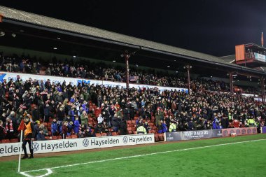 Barnsley taraftarları 5 Mart 202 'de Oakwell, Barnsley, İngiltere' de oynanan 1.