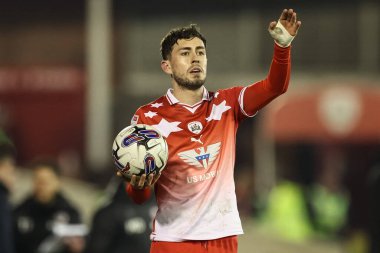Barnsley takımından Corey O 'Keeffe, 5 Mart 202' de Oakwell, Barnsley 'de oynanan Sky Bet 1 karşılaşmasında Bolton Wanderers' a karşı.