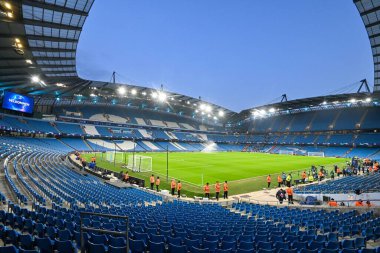 UEFA Şampiyonlar Ligi maçında Etihad Stadyumu, Manchester City ile F.C. Kopenhag Etihad Stadyumu, Manchester, İngiltere, 6 Mart 202