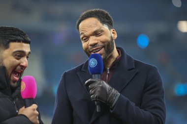Joleon Lescott UEFA Şampiyonlar Ligi maçında Manchester City ile F.C. Kopenhag Etihad Stadyumu, Manchester, İngiltere, 6 Mart 202