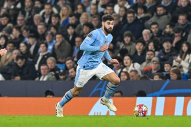 Manchester City 'den Joko Gvardiol, UEFA Şampiyonlar Ligi maçında Manchester City ile F.C. Kopenhag Etihad Stadyumu, Manchester, İngiltere, 6 Mart 2024