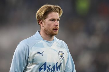 Manchester City ile F.C. arasındaki UEFA Şampiyonlar Ligi karşılaşmasında Manchester City 'den Kevin De Bruyne. Kopenhag Etihad Stadyumu, Manchester, İngiltere, 6 Mart 202