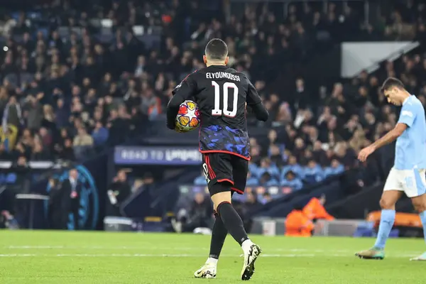 Kopenhag Dan Muhammed Elyounoussi Uefa Şampiyonlar Ligi Maçında Manchester City — Stok fotoğraf