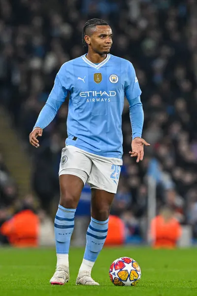 Manuel Akanji Von Manchester City Aktion Während Des Champions League — Stockfoto