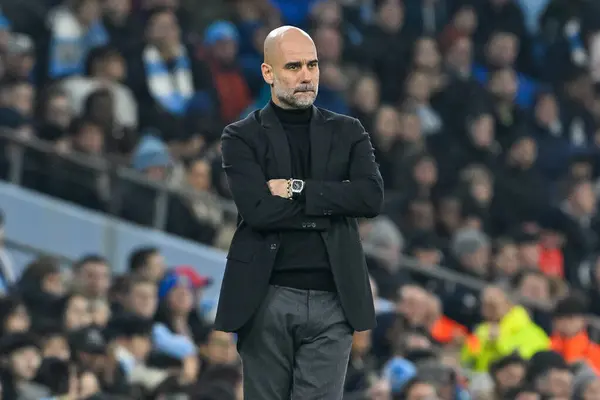 Pep Guardiola Manager Manchester City Uefa Champions League Match Manchester — Stock Photo, Image