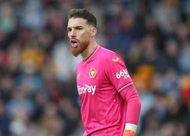 Wolverhampton Wanderers 'dan Jos S, Premier League maçı sırasında Wolverhampton Wanderers Fulham' a karşı Molineux, Wolverhampton, İngiltere, 9 Mart 2024