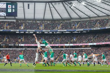 Twickenham Stadyumu 'nun genel görünümü 2024 Guinness 6 Milletler İngiltere' ye karşı İrlanda maçı Twickenham Stadyumu, Twickenham, Birleşik Krallık, 9 Mart 202