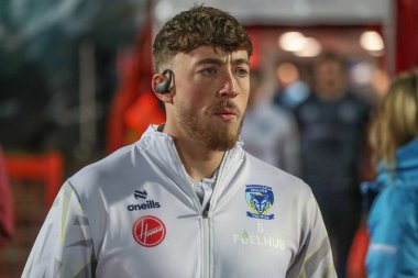 Warrington Wolves 'tan Matty Ashton, 7 Mart 202' de İngiltere 'nin Hull kentindeki Kingston' daki Sewell Group Craven Park 'ta oynanan 4.