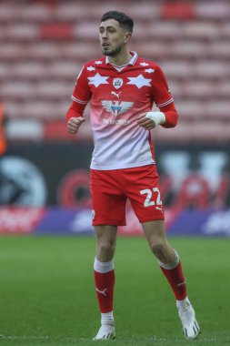 Barnsley takımından Corey O 'Keeffe 9 Mart 202' de Oakwell, Barnsley, İngiltere 'de oynanan 1.