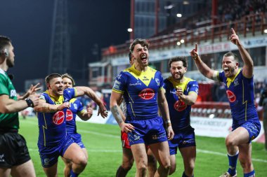 Warrington Wolves 'tan Matty Ashton, 7 Mart 202' de İngiltere 'nin Hull kenti Kingston' da oynanan Sewell Group Craven Park 'ta oynanan 4.