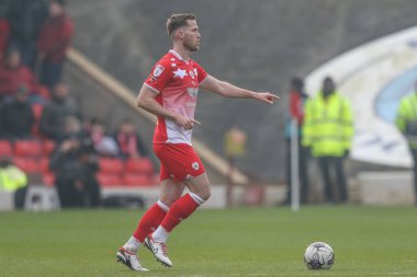 Barnsley 'den Jamie McCart, 9 Mart 202' de Oakwell, Barnsley, İngiltere 'de oynanan 1.