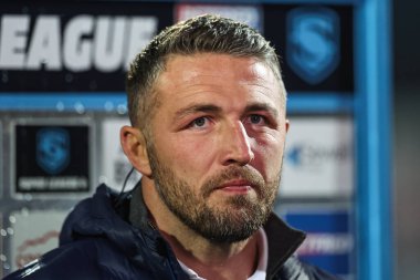 Sam Burgess Warrington Wolves 'un baş antrenörü Betfred Süper Lig 4. Raundu öncesinde Hull KR, Warrington Wolves' a karşı Sewell Group Craven Park, Kingston üzerine Hull, Birleşik Krallık, 7 Mart 202