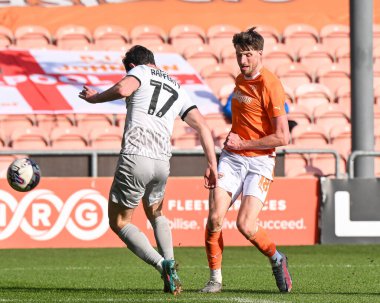 Blackpool 'dan Jake Beesley, 9 Mart 202' de Bloomfield Road, Blackpool 'da oynanan Blackpool-Portsmouth maçında gol atıyordu.