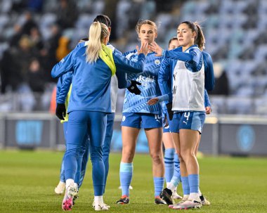 Manchester City Women 'dan Laia Aleixandri, 7 Mart 202' de İngiltere 'nin Joie Stadyumu' nda oynanan FA Kadınlar Ligi Yarı Final karşılaşmasında ısınıyor.